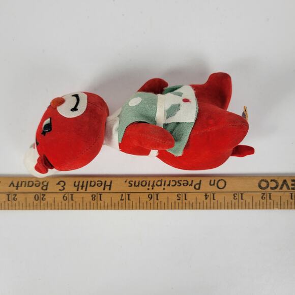 Vintage Dakin Dream Pets Red Christmas Teddy Bear 7" Plush Stuffed Animal - Picture 2 of 13